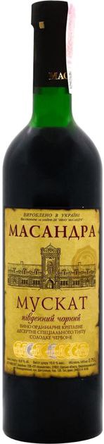 Вино Масандра Мускат Південний Чорний солодке червоне 16% 0.75 л  